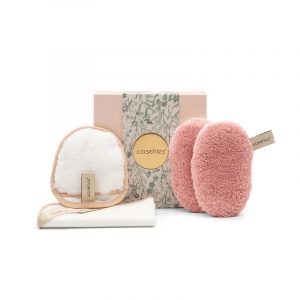 Mini Must-Have Geschenkset von Waschies mit nachhaltigen, wiederverwendbaren Abschminkpads, empfohlen von Stylistin für sanfte Hautpflege