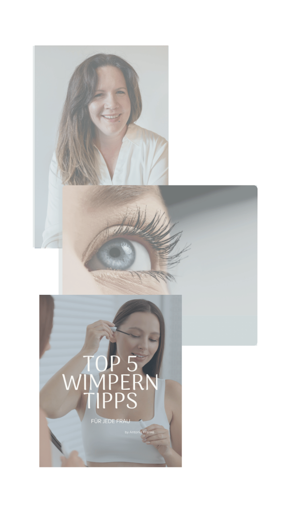 Close-up geschwungene Wimpern